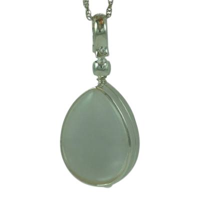 Tear Drop Glass Locket Memorial Jewelry